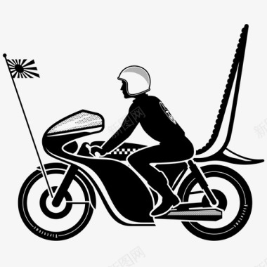 博索库鲁莽摩托车图标图标