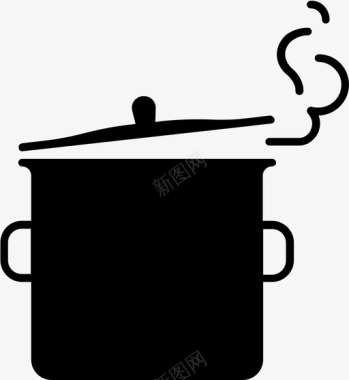 锅汤厨房图标图标