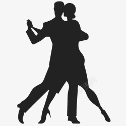 浪漫双人舞舞蹈探戈桑巴图标高清图片