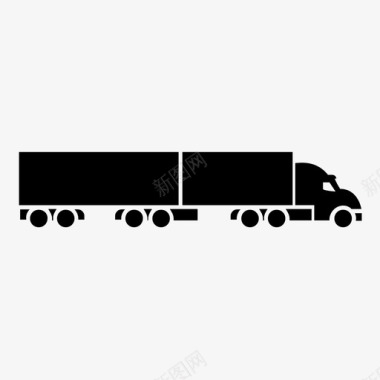 卡车货车装运图标图标