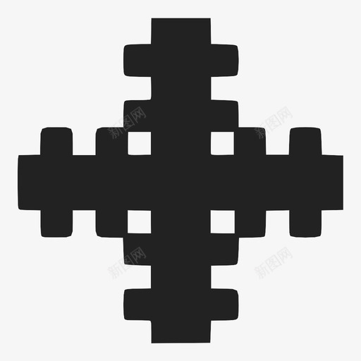 有力的十字架图案物体图标svg_新图网 https://ixintu.com 图案 形状 有力的十字架 物体 符号