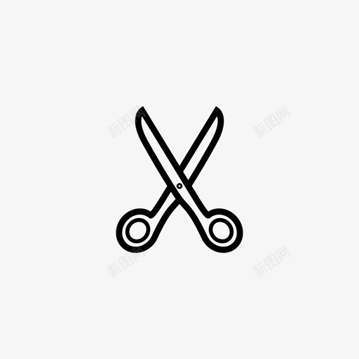 剪刀小尺寸图标svg_新图网 https://ixintu.com 剪刀 办公用品 小 小&简单 尺寸 微型 极简 简单 缩小 象形