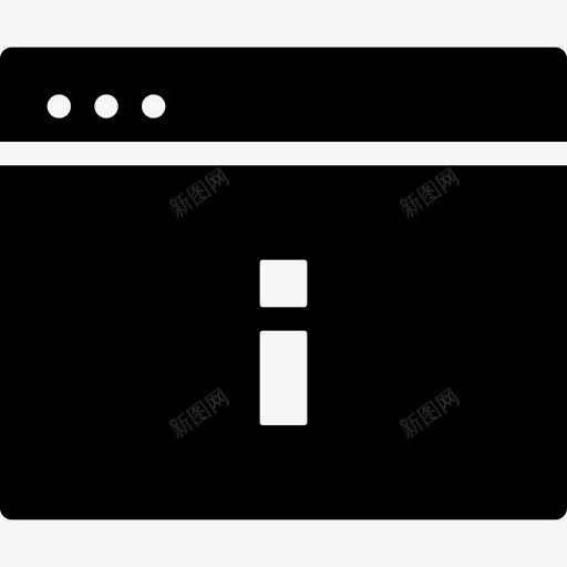信息窗口设置图标svg_新图网 https://ixintu.com 信息窗口 图片 实心图标 形状 标志 用户界面 窗口实心 站点 网页 设置