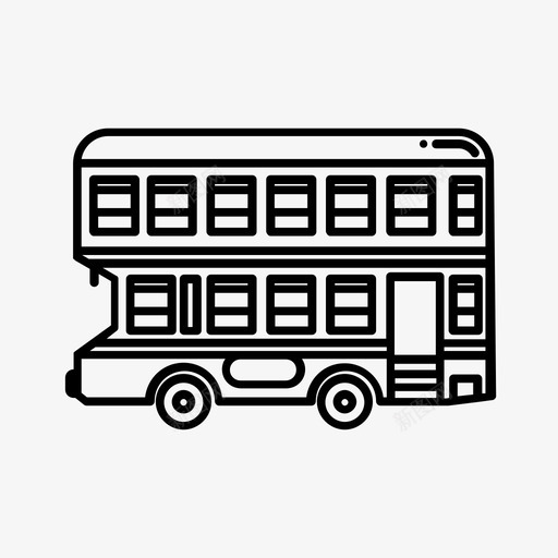 双层巴士旅游交通图标svg_新图网 https://ixintu.com 交通 交通方式 公共交通 双层巴士 司机 旅游 蒙巴松一月 驾驶