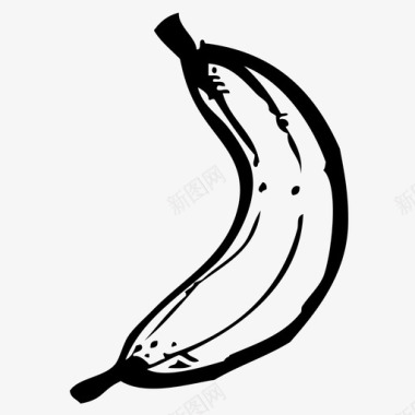 香蕉性格水果图标图标