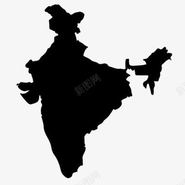 印度亚洲国家图标图标