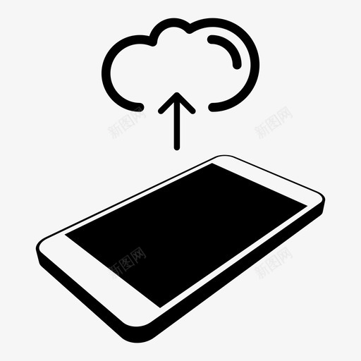 智能手机上传手机智能手机图标svg_新图网 https://ixintu.com 上传云 传输 手持设备 手机 技术 智能手机 智能手机上传 智能手机云