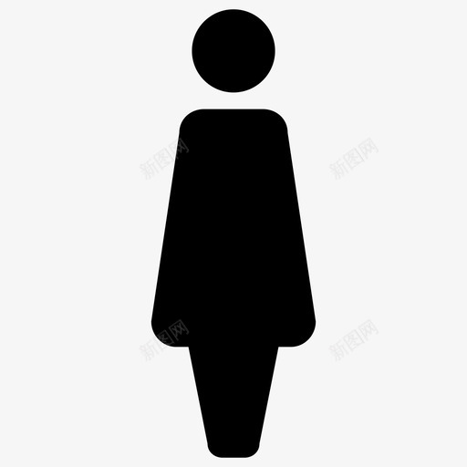 女人头人图标svg_新图网 https://ixintu.com 个人资料 人 头 女人 女孩 用户 腿 身材