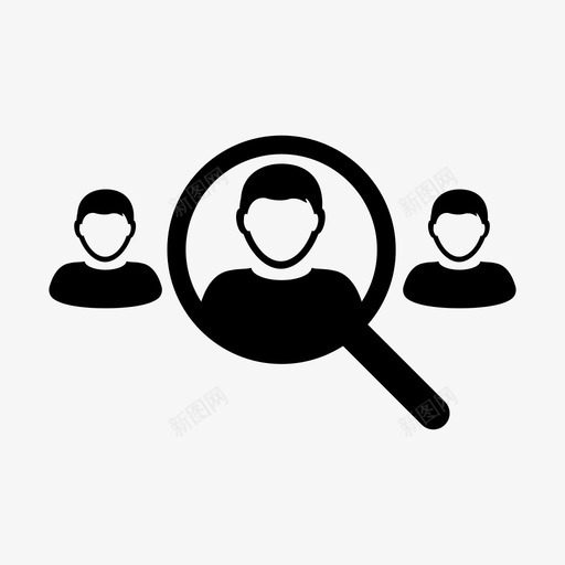 用户搜索人员个人图标svg_新图网 https://ixintu.com 个人 人员搜索 办公室人员 搜索人员 用户 用户图标#4 经理 网络