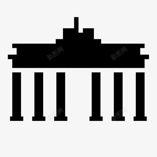 勃兰登堡门德国地标著名地标图标svg_新图网 https://ixintu.com 勃兰登堡门 德国地标 景点 欧洲 目的地 结构 著名地标 著名建筑