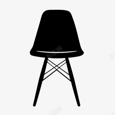 椅子塑料椅子现代椅子图标图标