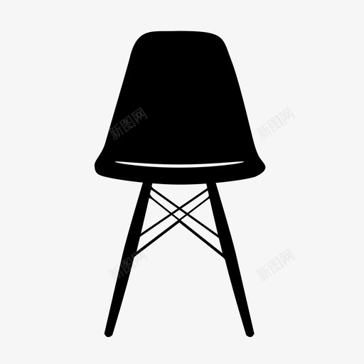椅子塑料椅子现代椅子图标svg_新图网 https://ixintu.com eames 塑料椅子 家具 极简主义 椅子 现代椅子 设计家具 设计椅子