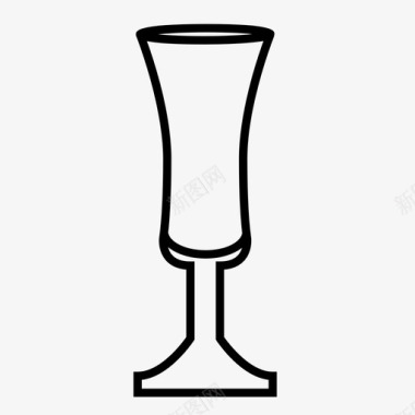 酒杯空杯空饮料图标图标