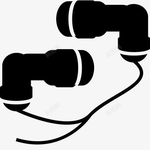 耳机技术声音图标svg_新图网 https://ixintu.com 听力设备 声音 技术 游戏 电子产品 耳机 音乐 音频