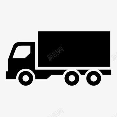 重型卡车重型运输方式图标图标