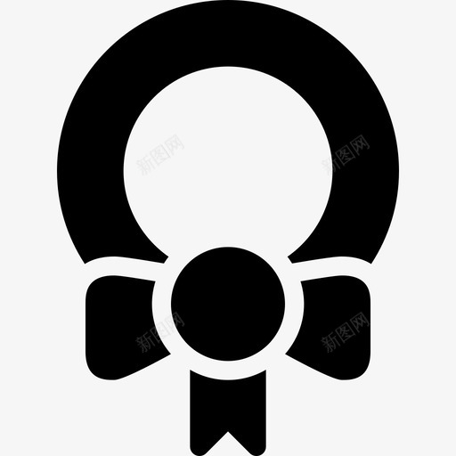 丝带寒假假日图标svg_新图网 https://ixintu.com 丝带 假日 十二月 圣诞图标集填充 圣诞节装饰 寒假 装饰