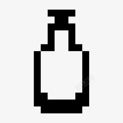 空瓶复古瓶子容器复古图标高清图片
