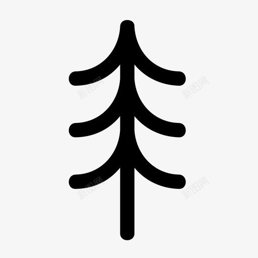 树户外自然图标svg_新图网 https://ixintu.com 冒险 出去 常青树 户外 探险 树 线路 自然 远足 野营