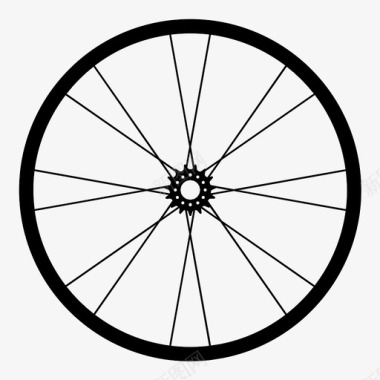 自行车车轮自行车汽车零件图标图标