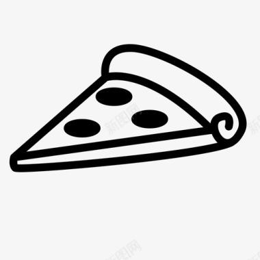 披萨零食产品图标图标