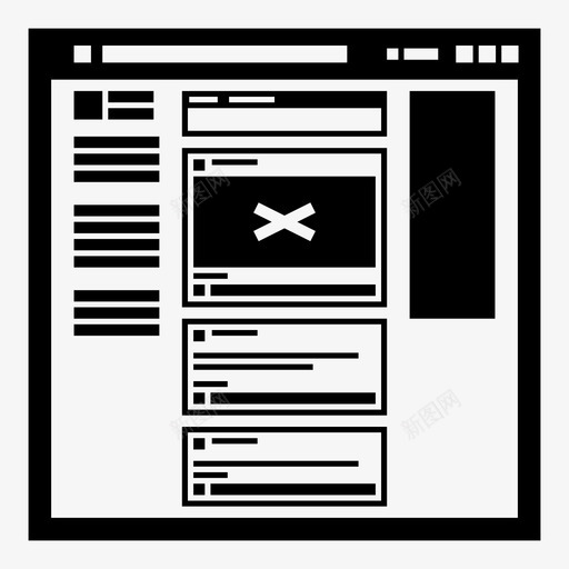 浏览器缩略图ui图标svg_新图网 https://ixintu.com ui ux web web布局 web浏览器 web缩略图 web设计 浏览器 社交源 缩略图 网站 网站线框