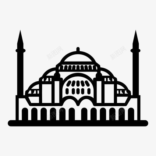 圣索菲亚圣母院圣母院纪念碑图标svg_新图网 https://ixintu.com 伊斯坦布尔 土耳其 圣母院 圣索菲亚圣母院 地标 奥斯曼帝国 旅游业 神庙 穆斯林 纪念碑 莫克苏