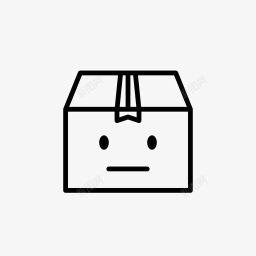 包裹kawaii邮件图标svg_新图网 https://ixintu.com kawaii stoic 中性 包裹 被动 装运 邮件 邮寄