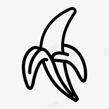 香蕉豆类膳食图标图标