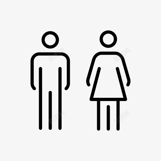 人团结双人图标svg_新图网 https://ixintu.com 人 厕所 双人 团结 夫妻 家庭 对 浴室 爱 男人