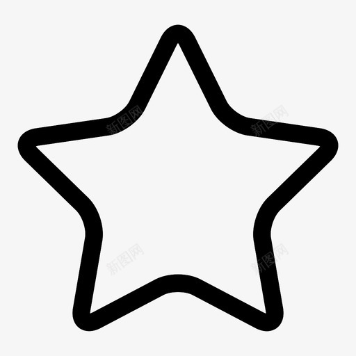 星星最爱五角星图标svg_新图网 https://ixintu.com 五角星 星星 最爱 海星