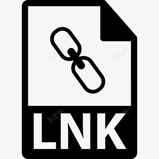 LNK文件格式符号界面文件格式图标svg_新图网 https://ixintu.com LNK文件格式符号 文件格式图标 界面