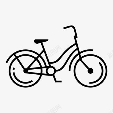 自行车交通工具交通方式图标图标