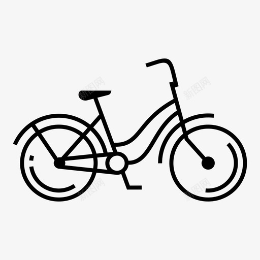 自行车交通工具交通方式图标svg_新图网 https://ixintu.com 交通工具 交通方式 旅行 自行车 骑自行车