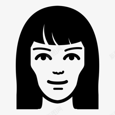 脸女人用户图标图标