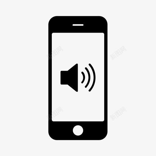 手机音量技术声音图标svg_新图网 https://ixintu.com iphone 互动设备 声音 手持设备 手机 手机音量 技术 智能手机