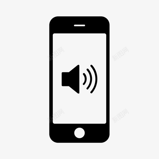 手机音量技术声音图标svg_新图网 https://ixintu.com iphone 互动设备 声音 手持设备 手机 手机音量 技术 智能手机