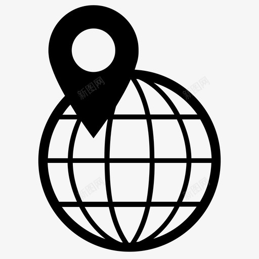 全球位置世界行星图标svg_新图网 https://ixintu.com 世界 全球 全球位置 全球目的地 地图标记 地图针 地理位置 定位 行星