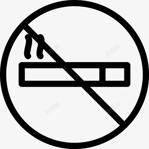 禁止吸烟限制形状图标svg_新图网 https://ixintu.com 停止 公共 吸烟 形状 标志 标志和符号 烟草 禁止 禁止吸烟 警告 限制
