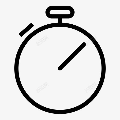 秒表时钟倒计时图标svg_新图网 https://ixintu.com 倒计时 快速 时钟 比赛 秒表 笔划 计时器