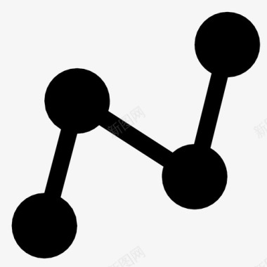 线性网络连接点图标图标