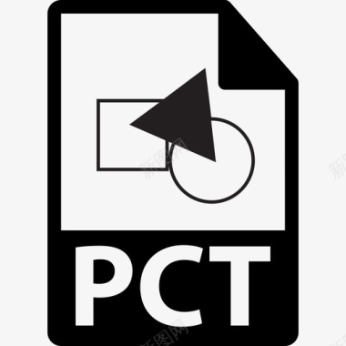 PCT文件格式符号界面文件格式图标图标