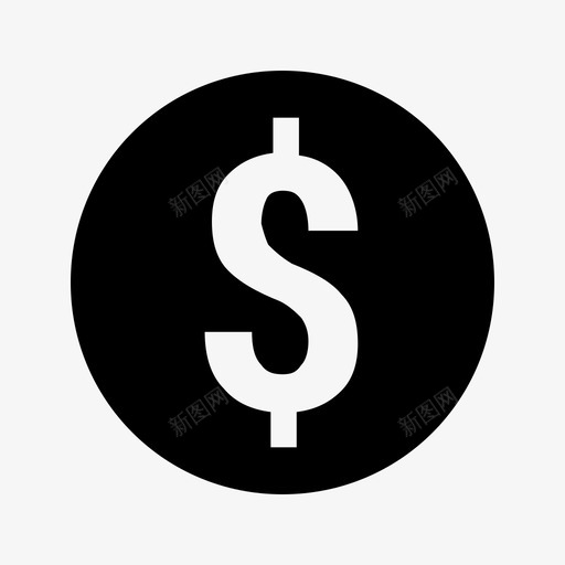 硬币货币小价值图标svg_新图网 https://ixintu.com android l图标包 便宜的成本 小价值 无价值 硬币 美元符号 货币 零钱