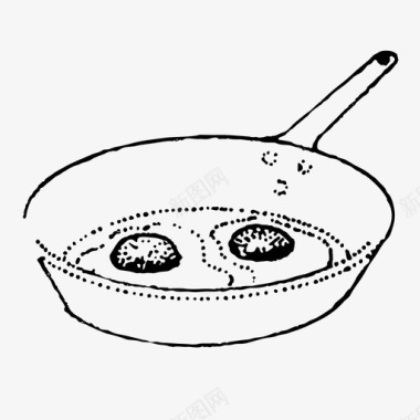 煎蛋食物煎锅图标图标
