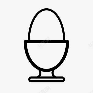 鸡蛋蛋白零食图标图标