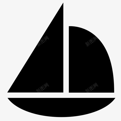 帆船水上运动旅游图标svg_新图网 https://ixintu.com 交通 帆船 旅游 水上运动 水手 海滨