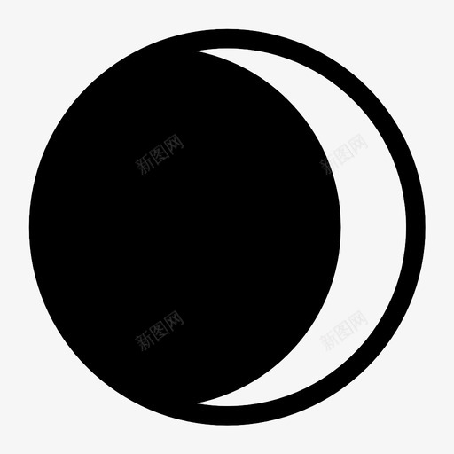 月相腊月占星术夜图标svg_新图网 https://ixintu.com 占星术 夜 太空月亮 月相腊月