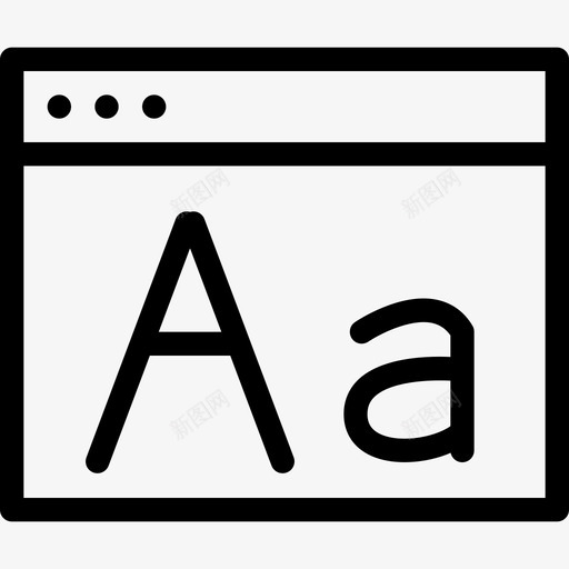 字体窗口窗口图标svg_新图网 https://ixintu.com 字体窗口 窗口