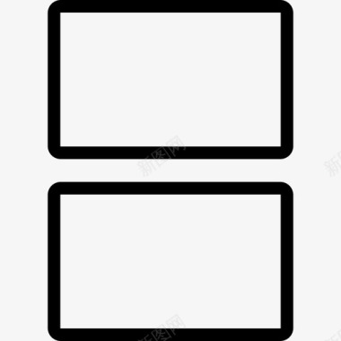矩形耦合形状计算机和媒体1图标图标