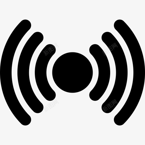 wifi无线wi-fi图标svg_新图网 https://ixintu.com wi-fi wifi 互联网 信号 固态图标 局域网 形状 技术 无线 网络 通信和网络-固态 通信形式