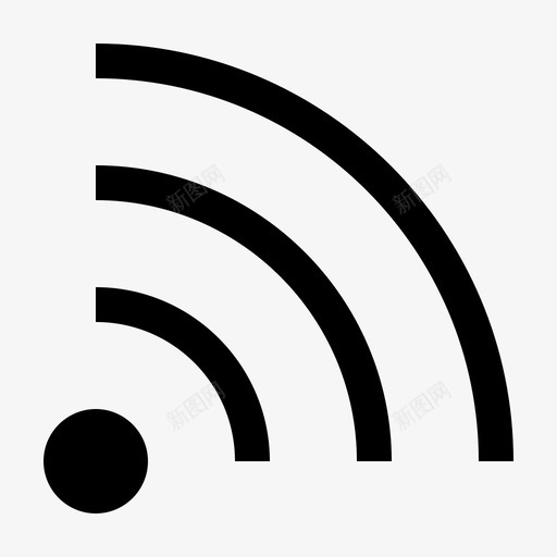 rss连接源图标svg_新图网 https://ixintu.com internet rss rss源 wifi 信号 图标 源 网络 联机 连接